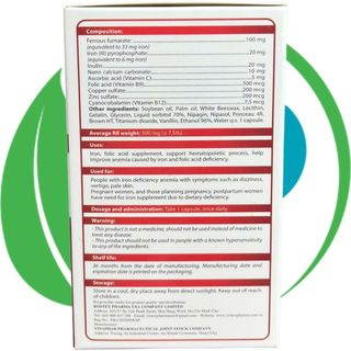 (CHAI) Fevitt Nano Chữ Đỏ Chai 50 Viên - Rostex - Vinaphar - Vitamin Phục Hồi