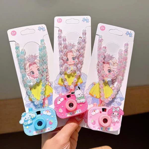 Đồ chơi máy chiếu mini kiểu TikTok hình vòng cổ, máy ảnh mini Kuromi, quà tặng cho trẻ em.