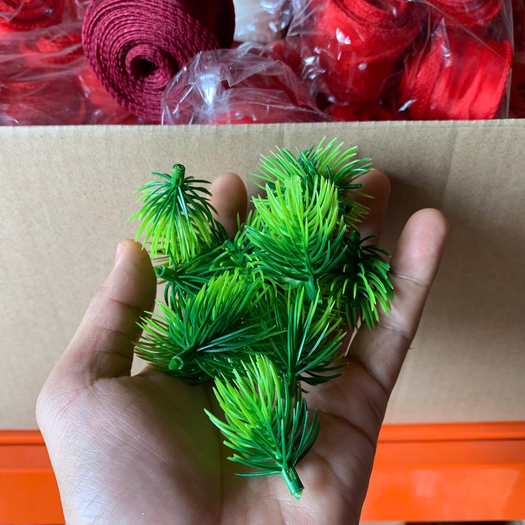 Bịch 500g Cỏ Điểm Cỏ Tùng Cỏ Thông Loại Cao Cấp Trang Trí Hoa Sáp , Hoa Giả - Cỏ Điểm Hoa Babi DUHA 105