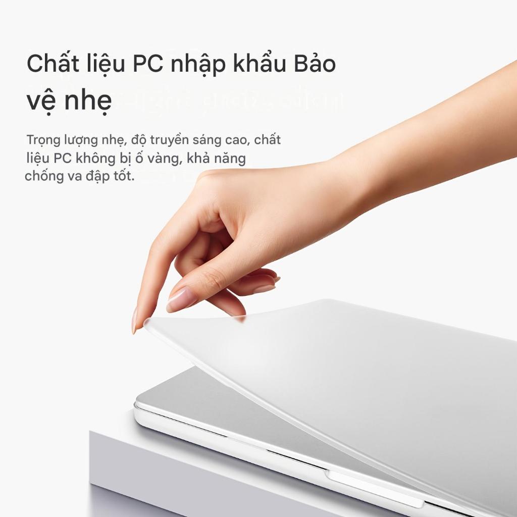 Ốp Lưng Siêu Mỏng Trong Suốt Pha Lê Cho Mac Book Neo A18 Pro Full Màn Hình Ốp Lưng Macbook Air M5 M4 m3 M2 M1 Phụ Kiện