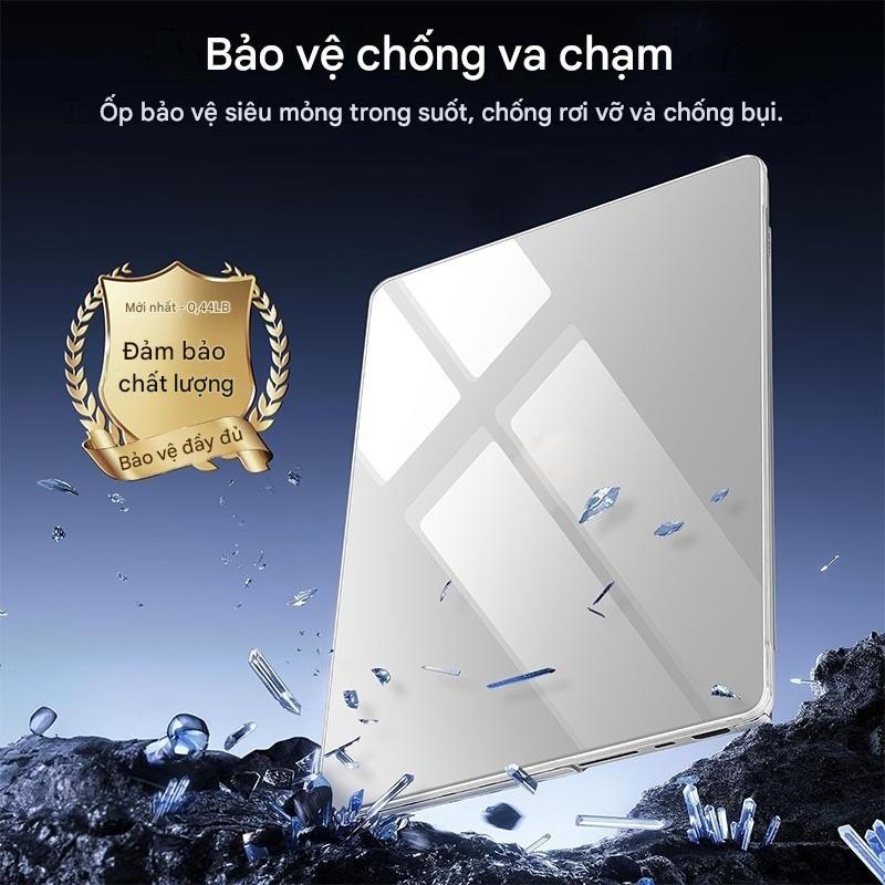 Ốp Lưng Siêu Mỏng Trong Suốt Pha Lê Cho Mac Book Neo A18 Pro Full Màn Hình Ốp Lưng Macbook Air M5 M4 m3 M2 M1 Phụ Kiện