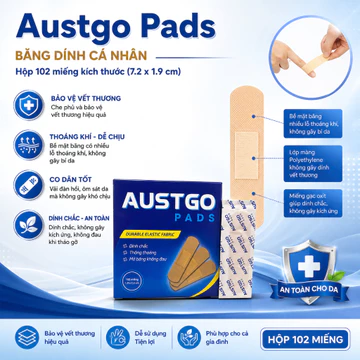 Băng Gâu AUSTGO Dán Vết Thương, Băng Cá Nhân Urgo, Băng Y Tế Sơ Cứu Vết Thương