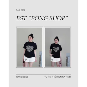 Bộ Thun Nữ Form Rộng PONG, Cổ Tròn, In Nơ,Chất Cotton(Áo Phông +Quần đùi nữ )CP_x4737