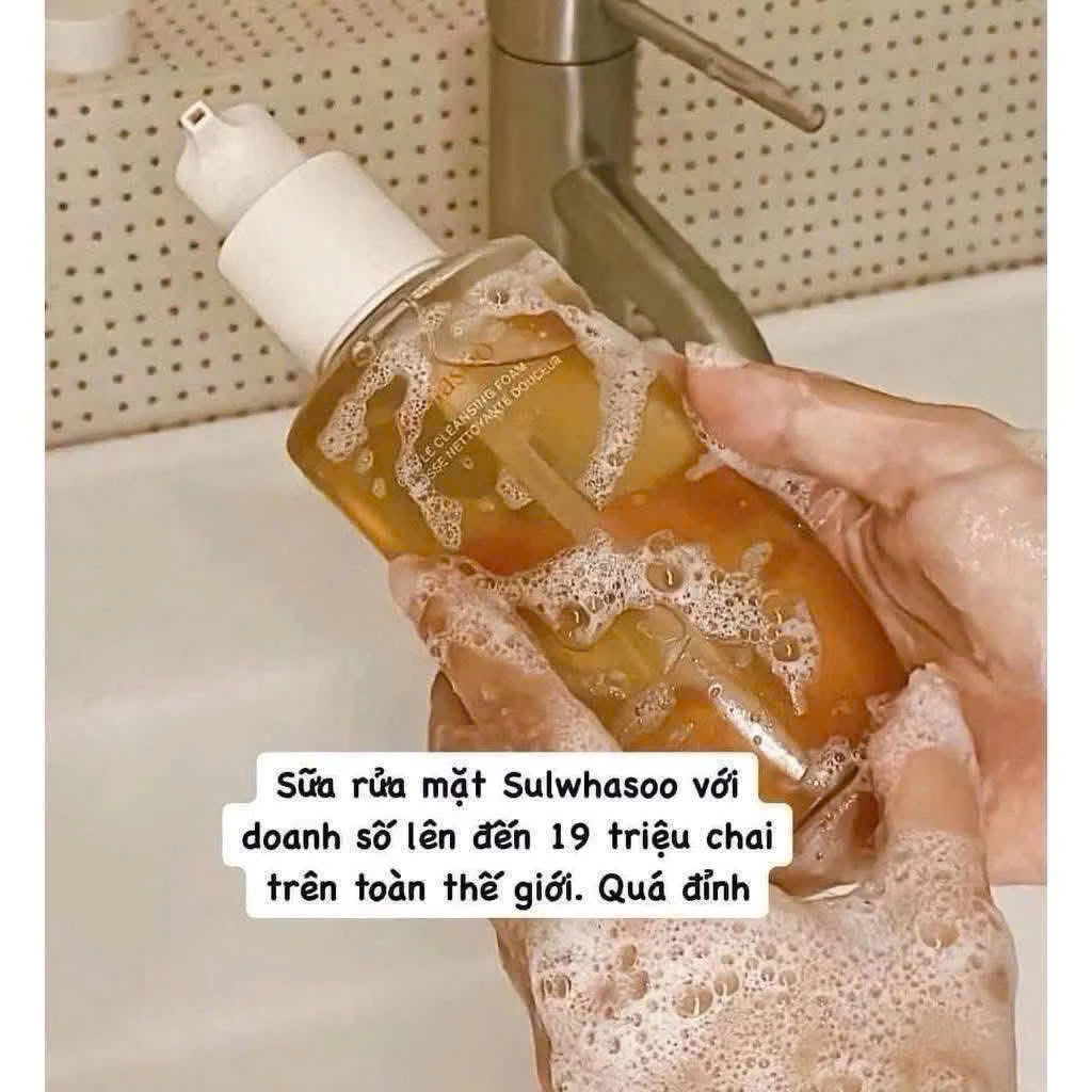 Sữa rửa mặt Sulwhasoo Gentle Cleansing Foam Làm Sạch Da Dịu Nhẹ - Ever Queen