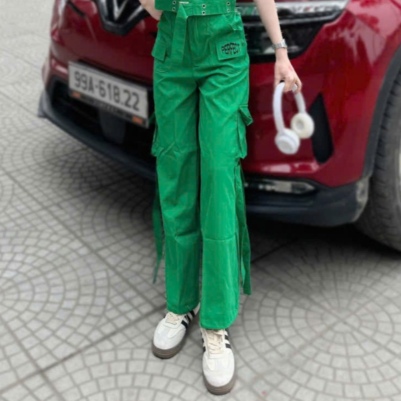 Quần kaki ống xuông túi hộp,Quần jogger tập gym, yoga, aerobic nữ, zumba,,danceshuffle, dân vũ...