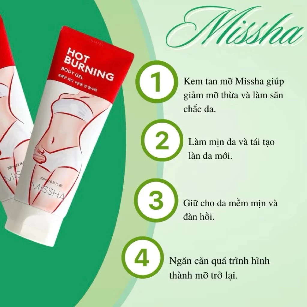 Gel Massage Tan Mỡ Missha Hot Burning 200ml - Ever Queen