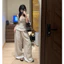 “Juliet Set” Set linen 2 món : Áo 2S corset dáng dài phối viền ren ôm body tôn dáng kèm quần ống rộng màu kem sang chảnh