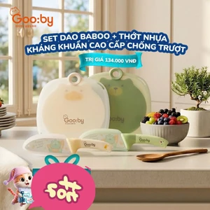 Set dao thớt mini cao cấp kháng khuẩn chống nấm mốc an toàn