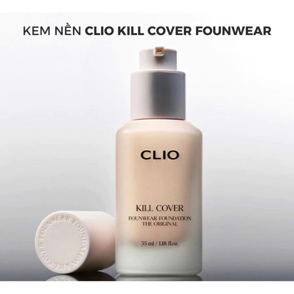 Kem Nền Clio Căng Bóng Kill Cover High Glow Foundation Chính Hãng - Ever Queen