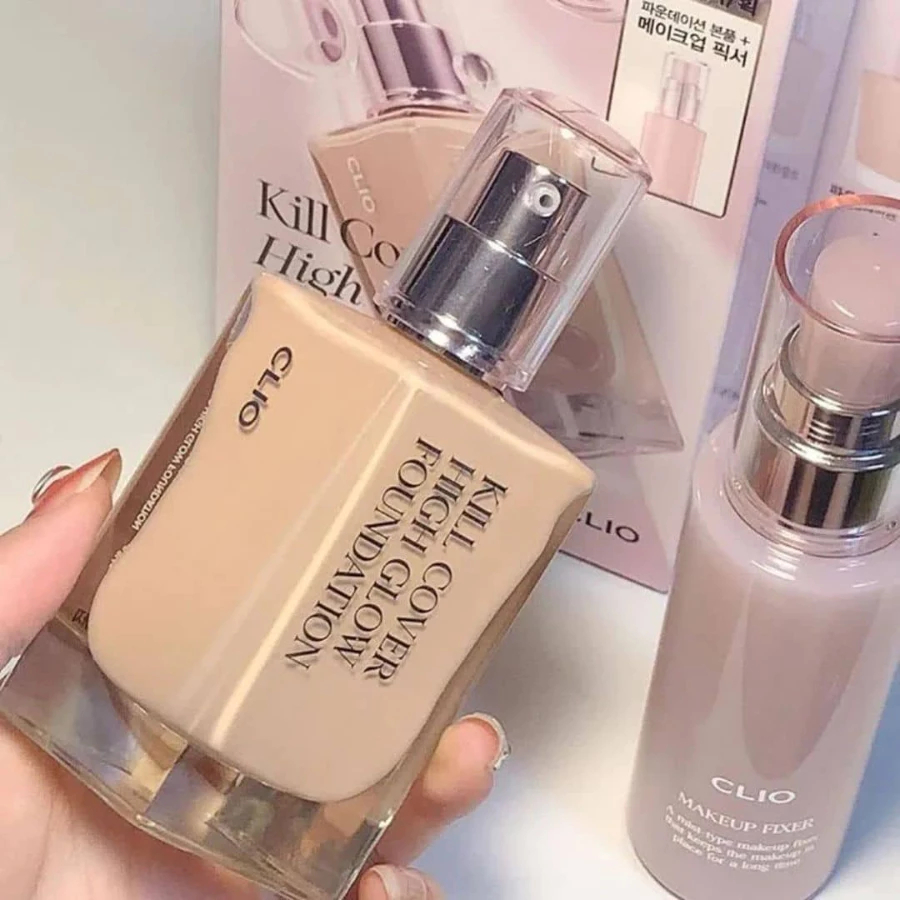 Kem Nền Clio Căng Bóng Kill Cover High Glow Foundation Chính Hãng - Ever Queen