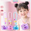 Combo vòng tay + dây chuyền máy ảnh chiếu hình Kuromi Hello Kitty Cinamoroll Pochacco dễ thương cho bé