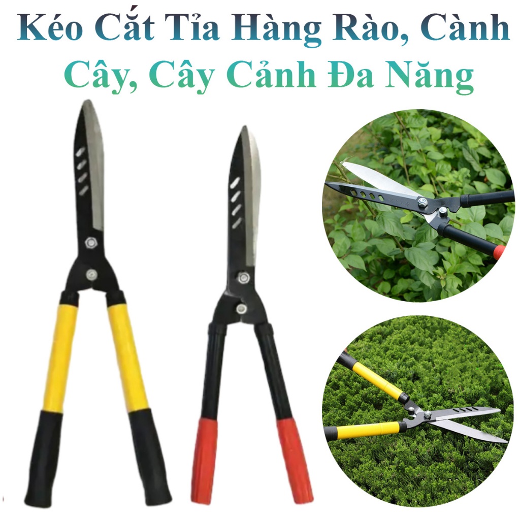 Kéo Cắt Tỉa Hàng Rào, Cành Cây, Cây Cảnh Đa Năng Dài 52Cm Tiện Dụng