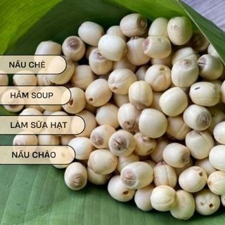 [150Gr] Hạt Sen Huế Loại 1-  Sen Quê Nguyên Hạt Không Tẩy Trắng Thơm Dẻo Bùi Làm Sữa Hạt, Nấu Chè Giải Nhiệt