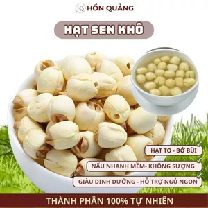 Hạt Sen Huế Loại 1- Sen Quê Nguyên Hạt Không Tẩy Trắng Thơm Dẻo Bùi Làm Sữa Hạt, Nấu Chè Giải Nhiệt