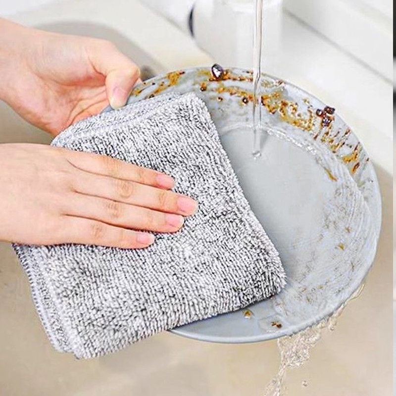 Set 10 khăn lau bếp 25*25cm  , lau nhà cửa kích thước khăn, khăn lau siêu thấm hút