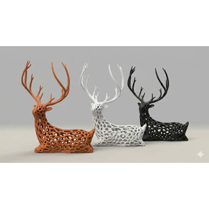 Tượng Hươu Sừng Vonoroi In 3D – Trang Trí Decor phong cách nghệ thuật hiện đại (có hàng sau 2 ngày hoặc sớm hơn)