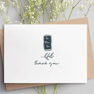 Phiếu cảm ơn khách hàng mua ấm chén trà men hỏa biên