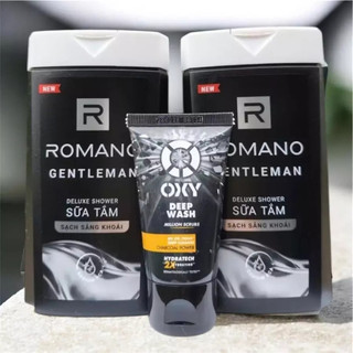 Combo 3 món : 2 Sữa tắm Hương Nước Hoa Romano 150g + 1 Sữa rửa mặt 25g - Hàng Tặng