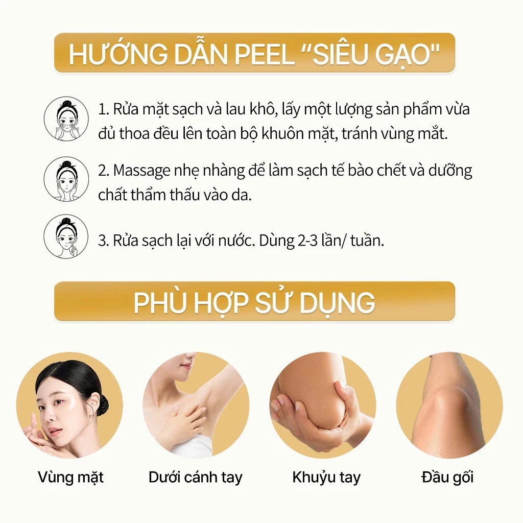 Tinh Chất Peel Da SIêu Gạo Dr.Melaxin Làm Sạch Lỗ Chân Lông, Giảm Mụn Đầu Đen - Ever Queen