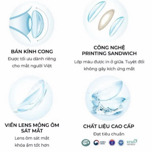 Lens nâu tự nhiên giãn tròng Hàn Quốc Elylens Fleur Brown DIA 14.5mm ( Full 0-7 độ)