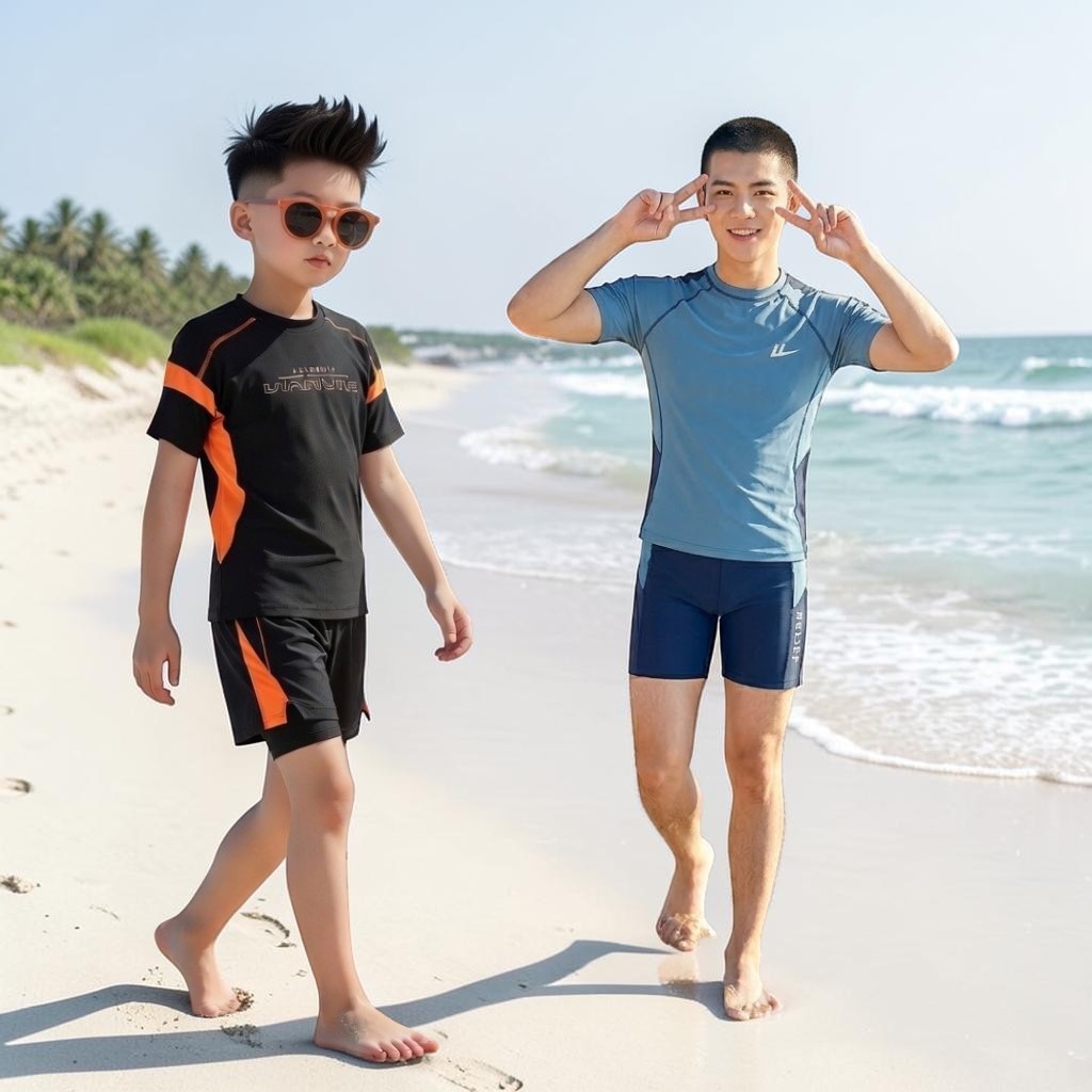 Bộ Đồ Bơi Cho Bé Trai Size Đại 15Kg - 50Kg - Đồ Bơi Gia Đình - Bộ Bơi Nam