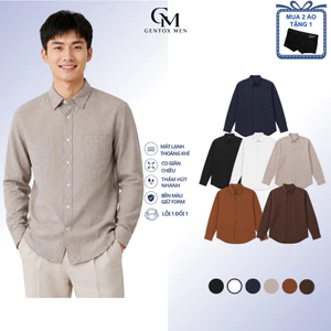 Áo Sơ Mi Nam Vải Đũi Nilen – Phong Cách Cao Cấp, Đa Dạng Màu, Form Relaxed, Thoáng Mát SM100