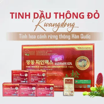Viên Tinh Dầu Thông Đỏ Kwangdong Hàn Quốc Cao Cấp - Hộp 120 Viên Hỗ Trợ Sức Khỏe