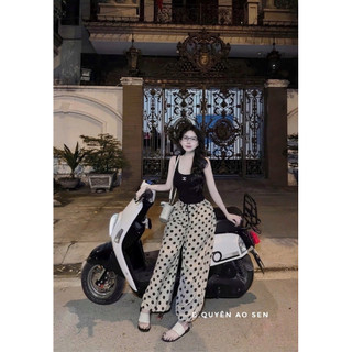 SET ÁO 2S MIX QUẦN BAGGY CHẤM BI HOT HIT