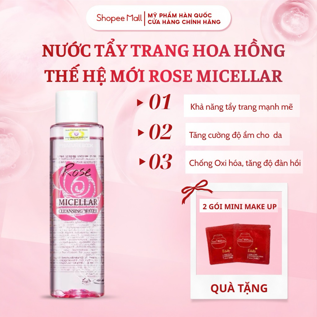 Tẩy Trang The Nature Book Thế Hệ Mới Làm Sạch Da Dưỡng Ẩm Loại Bỏ Hoàn Toàn Lớp Trang Điểm 200ml