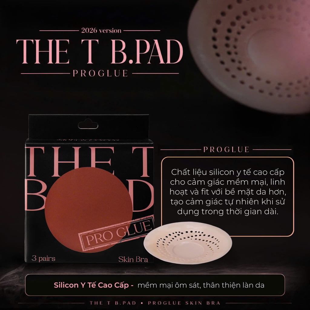 1 HỘP THE T B.PAD – PROGLUE VERSION  ( Miếng dán có keo YT x 3 cặp)