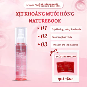 Xịt Khoáng Muối Hồng Himalaya Cấp Ẩm Khoá Nền Dưỡng Da Căng Bóng Nature Book Hàn Quốc 100ml