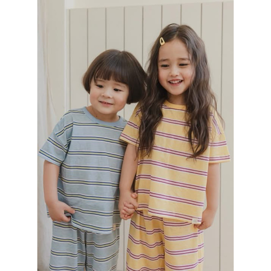 Bộ Happybus xanh pastel cho bé