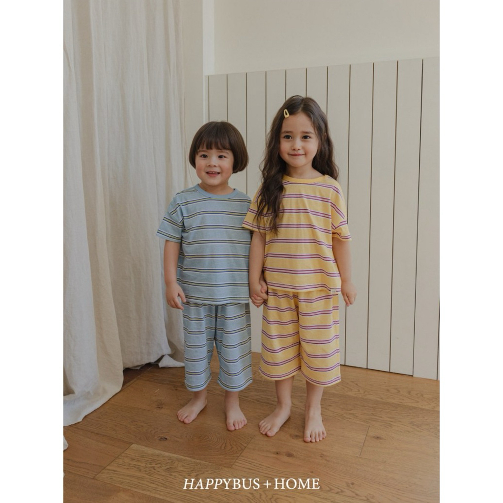 Bộ Happybus xanh pastel cho bé