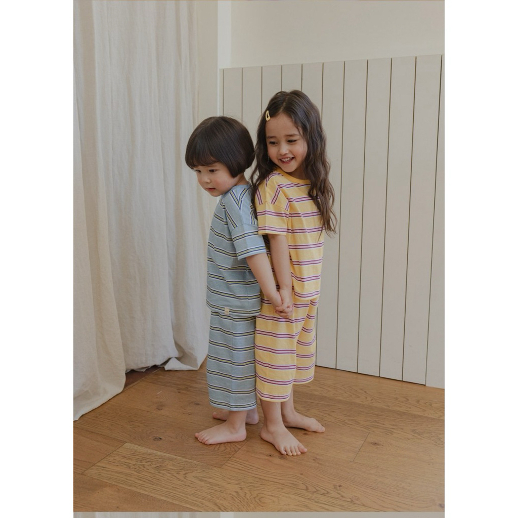 Bộ Happybus xanh pastel cho bé