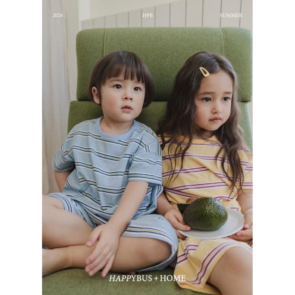 Bộ Happybus xanh pastel cho bé