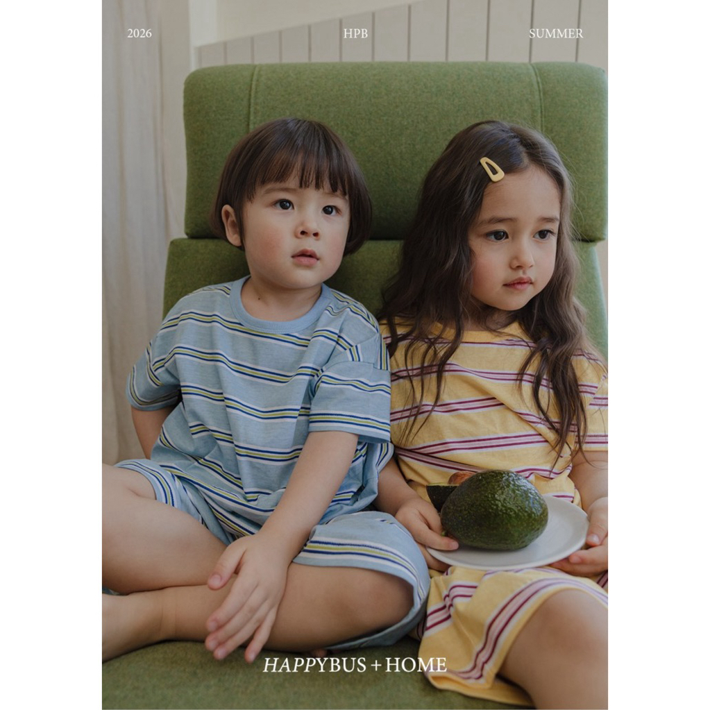 Bộ Happybus xanh pastel cho bé