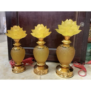 Cặp Đèn Lục Bình Hoa Sen 1 Bóng – Đèn Trang Trí Nội Thất, Đèn Phật Giáo – Nhiều Kích Thước