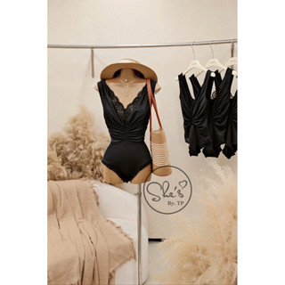 Bikini 1 Mảnh Nhún Eo Ren Ngực Cổ V Chuẩn She’s