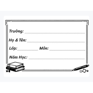 Set 30 tấm nhãn học sinh