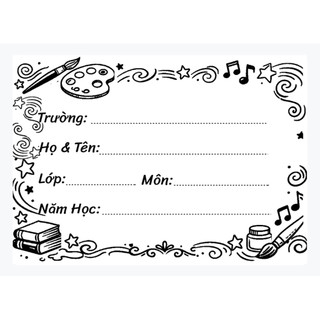 Set 30 tấm nhãn học sinh