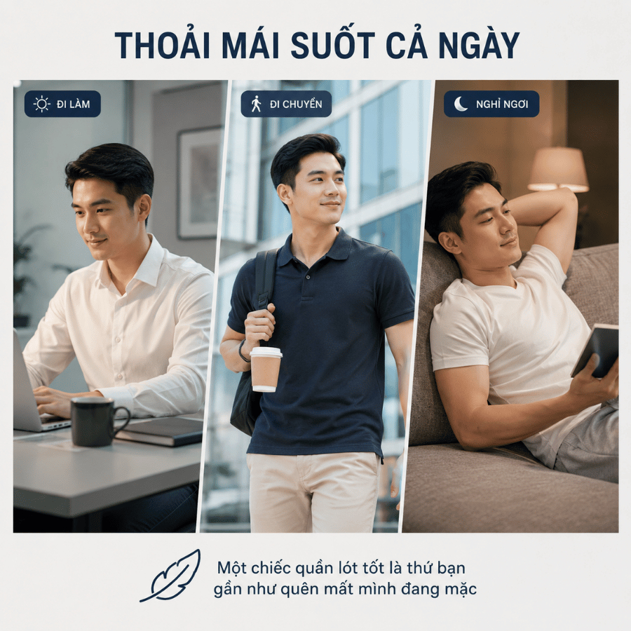 Quần Lót Nam ROCK QA535 Trẻ Trung Cotton Cao Cấp, Quần Sịp Nam Co Giãn 4 Chiều Thoáng Khí Thoái Mái