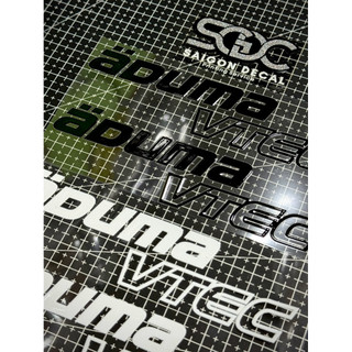 |1Cặp| Tem Sticker DTF Cao Cấp Adumavinno/AdumaVtec - Có 2 Màu, Dán Trang Trí Xe Oto & Tinh Chỉnh Nhiều Vị Trí