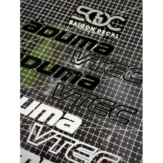 |1Cặp| Tem Sticker DTF Cao Cấp Adumavinno/AdumaVtec - Có 2 Màu, Dán Trang Trí Xe Oto & Tinh Chỉnh Nhiều Vị Trí