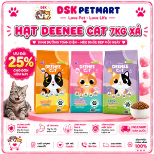 Thức Ăn Hạt Cho Mèo DEENEE CAT – Hạt Dành Cho Mèo Kén Ăn , Giúp Mượt Lông , 3 Vị Cá