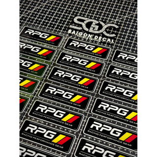 |1 Cặp| Tem Sticker DTF Dán Phuộc Bình Dầu & Phuộc Trước RPG Racing Performance Gear 2026