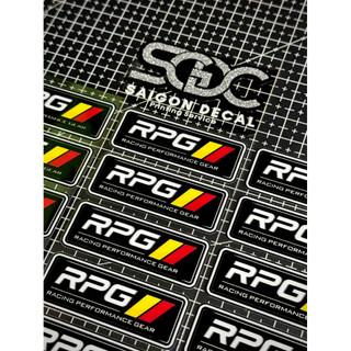 |1 Cặp| Tem Sticker DTF Dán Phuộc Bình Dầu & Phuộc Trước RPG Racing Performance Gear 2026