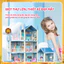 Đồ Chơi Nhà Biệt Thự Lâu Đài Công Chúa DIY Zuba Toys Phát Triển Tư Duy Sáng Tạo Cho Bé Gái Tự Lắp