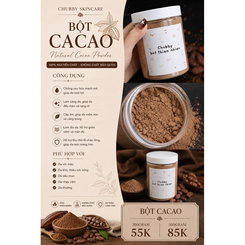 BỘT CACAO SỮA |khobotchubby|