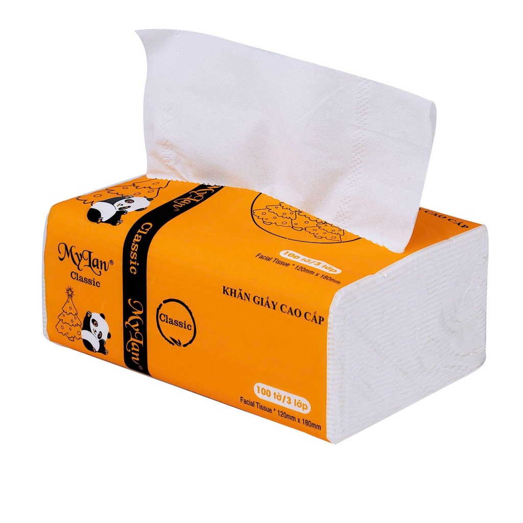Khăn Giấy Dưỡng Ẩm Cánh Đồng Vàng MyLan Mềm Mịn Không Bụi Dùng Lau Mặt Dùng Cho Da Nhạy Cảm - Hàng Chính Hãng