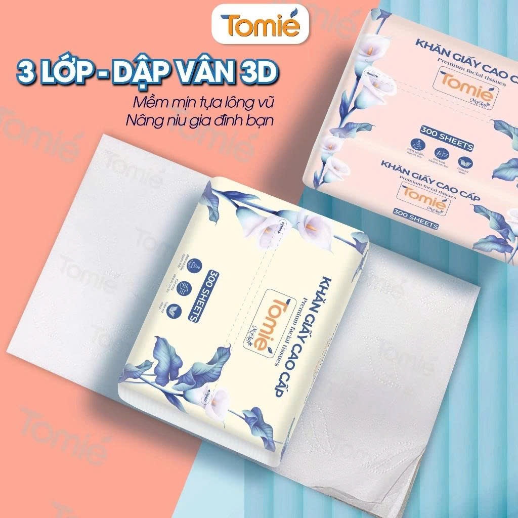 Giấy Để Bàn TOMIE 3 Màu Cao Cấp Đa Năng Mềm Mịn Thấm Hút Tốt Lau Tay Không Bụi Giấy Dùng Nấu Ăn Lau Bếp (175mm x 118mm)